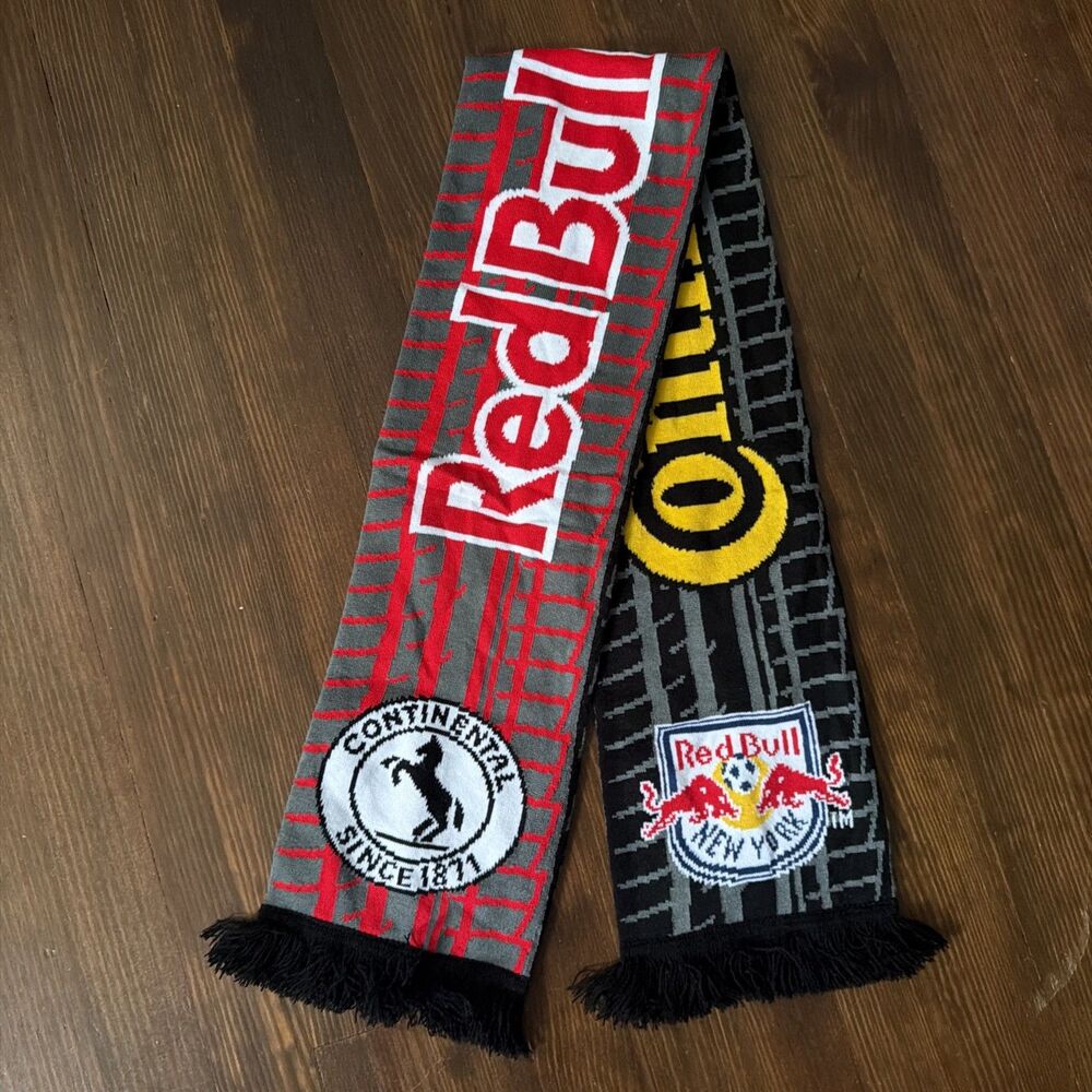 MLS Soccer New York Red Bulls Continental Tires Supporter Scarf NYRB RBNY